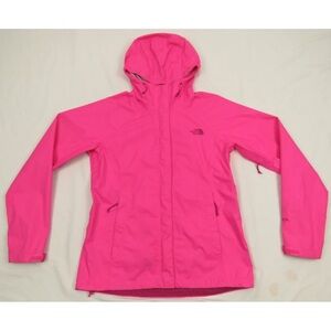 The North Face Waterproof Hyvent 2.5L Pink Womens Hooded Full Zip Coat Jacket S